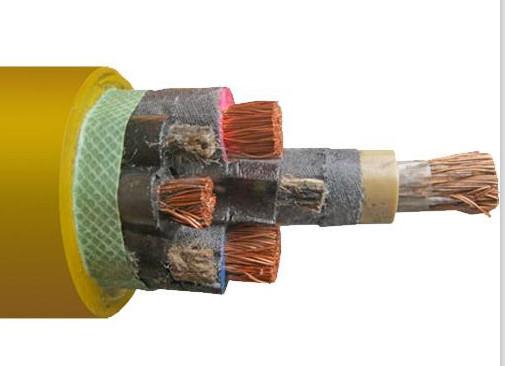 Copper Braiding Multicore Power Cable 3.6 / 6 KV With Monitoring Flexible Cores