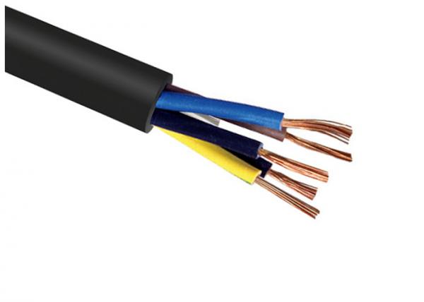 Copper Conducotor Rubber Sheathed Cable , Rubber Electrical Cable H03RN-F