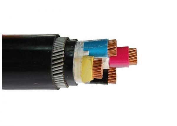 Copper Conductor XLPE PVC Insulated Steel Wire Armoured Electrical Cable Black PVC Sheath LV Cable