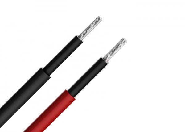  China Copper Core PV Cable XLPO Jacket Black/ Red For Solar Power System supplier