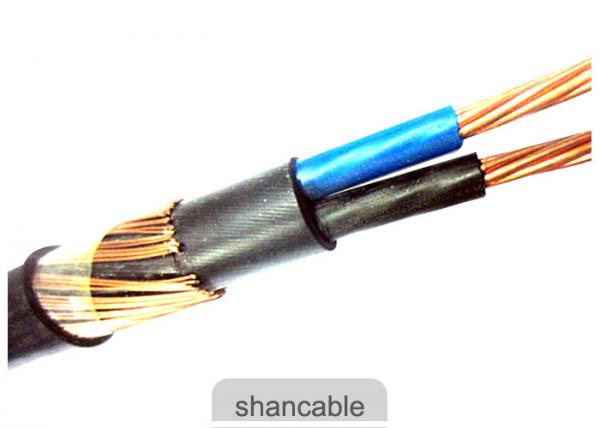 Copper Tape XLPE Insulation Cable / Underground Power Cable 90 Degree
