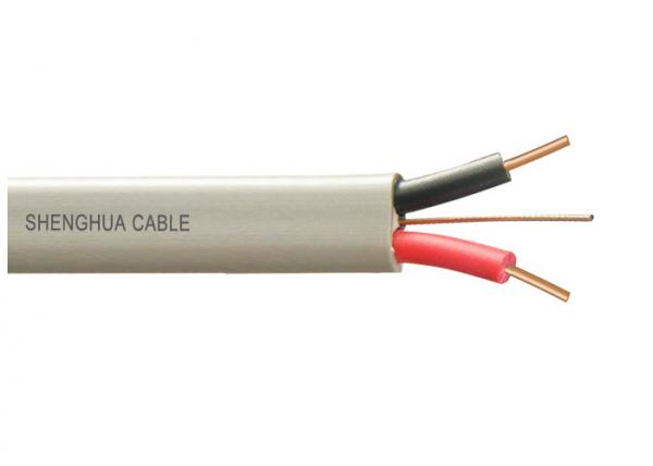 Flat Building Electrical Cable Wire Earth Annealed Solid / Stranded Copper Conductor