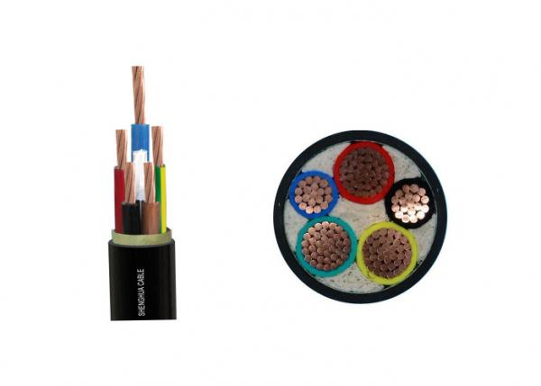 Four And Half Core PVC Insulated Cables For Under Normal / Salty Water