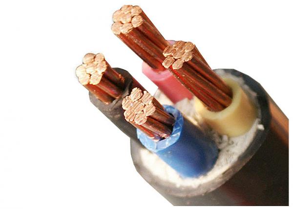 Four Core Copper Conductor PVC Insulated Cables , 1kV Low Voltage Power Cable
