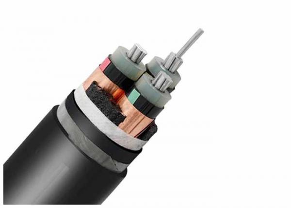 HT Underground Armoured Electrical Cable AL / XLPE / CTS / PVC / STA 15KV 3 X 300 SQMM