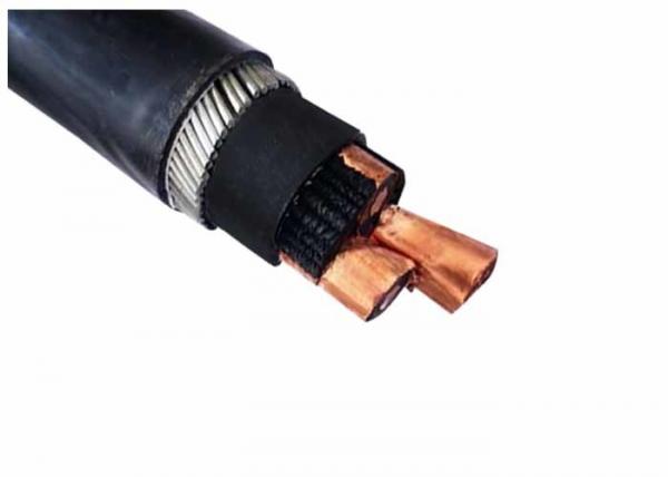 Medium Voltage Steel Wire Armoured Cable 33KV 3×95 SQMM Stranded Bare Copper