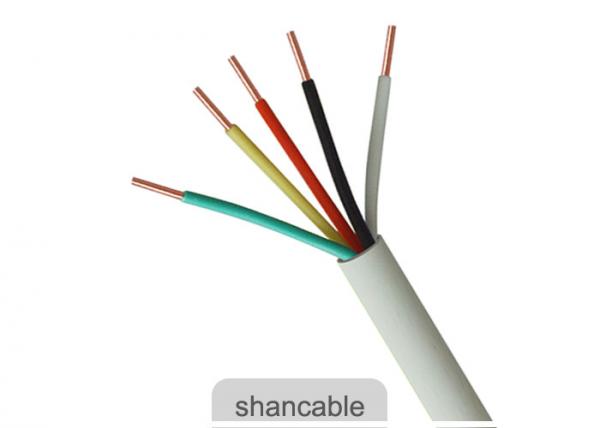 Multicore PVC Insulation Electrical Cable Wire White Jacket Color For Electric Power