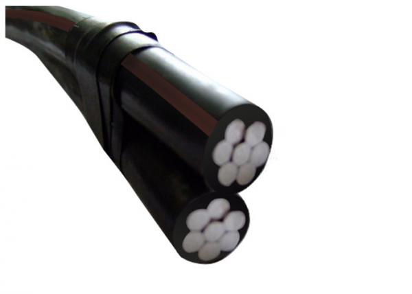 Outdoor Two Core Aerial Bundled Cable , XLPE / PVC Insulation Cable