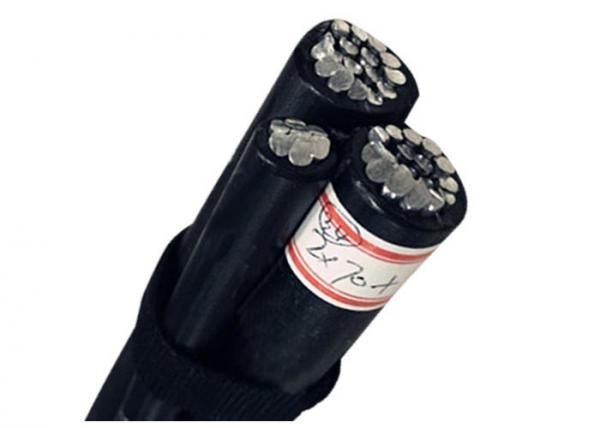 PE / XLPE Insulated Aerial Bunched Cables Overhead ABC Cable Water Resisting