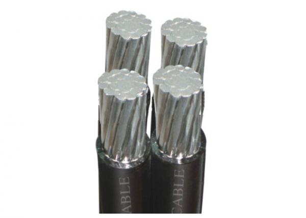 Professional 0.6KV / 1KV Aerial Bundled Cables , Quadruplex Service Drop Cable