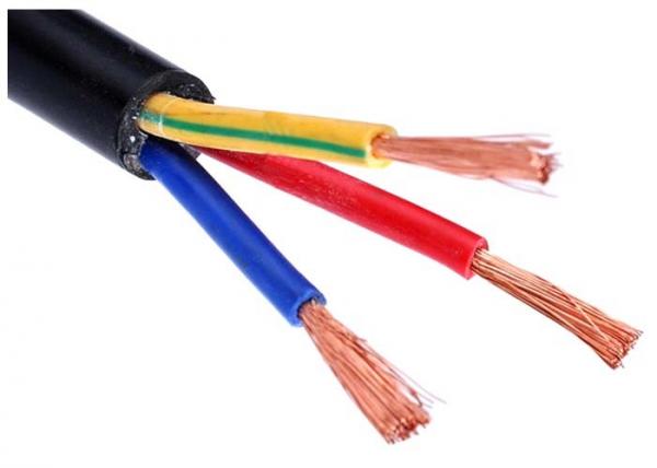 PVC Insulation / Sheathed Eletrical Cable Wire Three Core Cables Acc.To IEC Standard