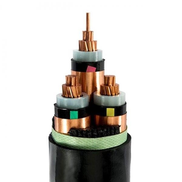 Three Core PO Sheathed LSZH MV Power Cable 90℃ Working Temperature ISO CE Certification