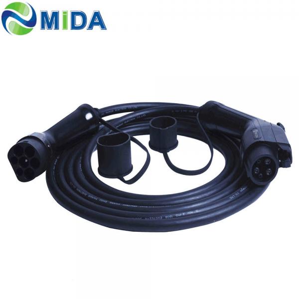 TUV 32Amp PP Cord Type 1 To Type 2 Ev Charging Cable ERP Insulation