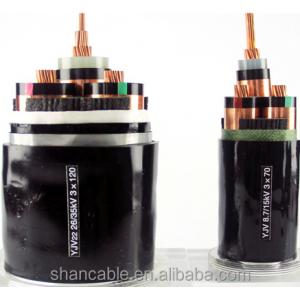 XLPE Insulated Black PVC Power Cable Copper / Aluminum Conductor