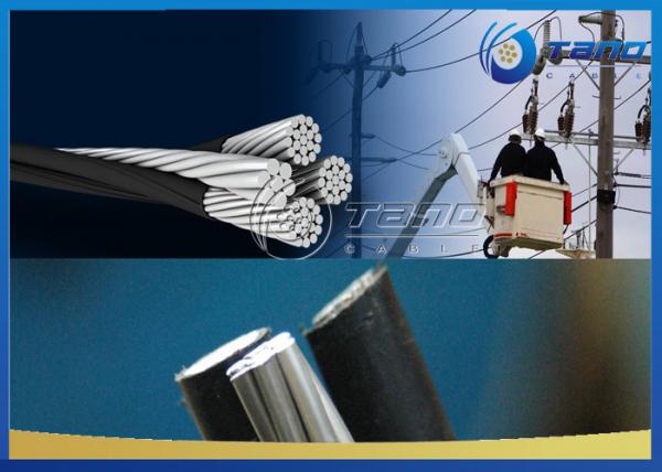  China 4 Core Overhead Service Drop Cable ABC Cable ASTM Aluminium Conductor 0.6 / 1kv Voltage supplier