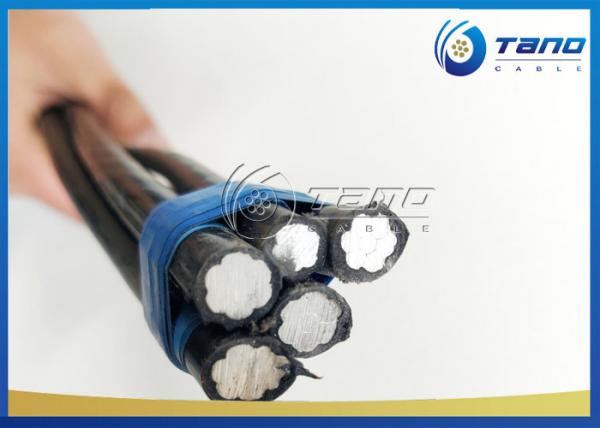AL / XLPE Aerial Bundled Cable 4×16mm2 Good Resistance To Salt Spray