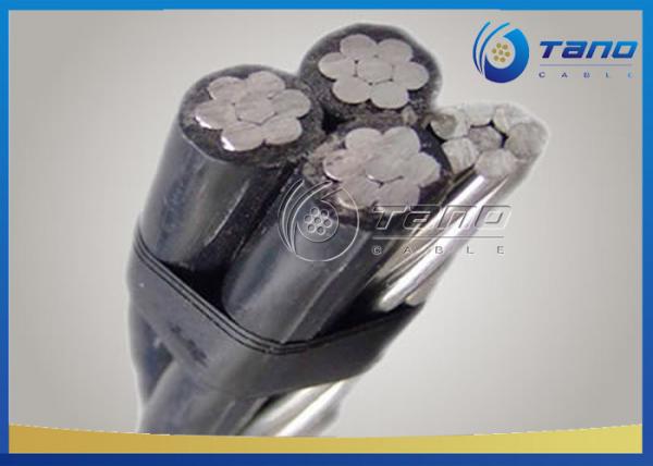  China ASTM Aerial Bundled Cable Service Drop Quadruplex 1/0AWG Phase Conductor supplier