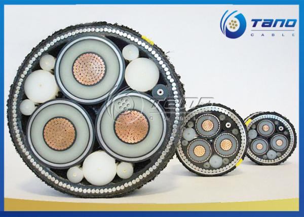  China Black Color High Voltage HV Power Cable XLPE Insulation With Aluminum Sheath supplier