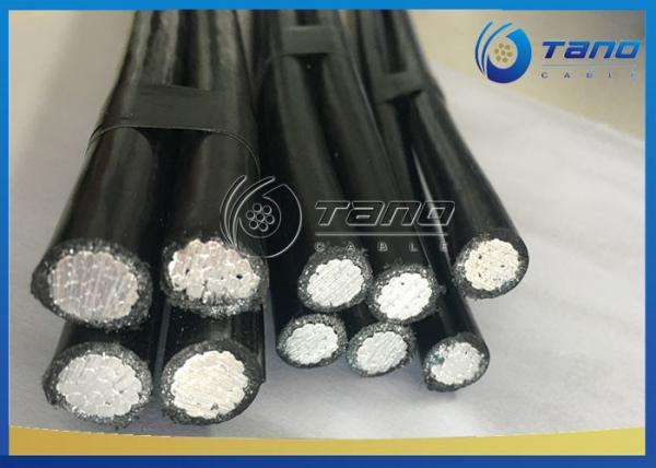 BS 7870-5 Standard Aerial Bundled Cable , LV ABC Cable AL / XLPE Insulated