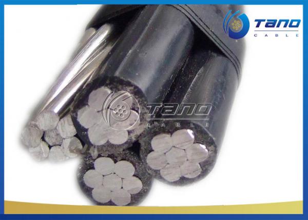 China CAAI XLPE Insulated ABC Power Cable 5 Cores 0.6 / 1kV Voltage Black Color supplier