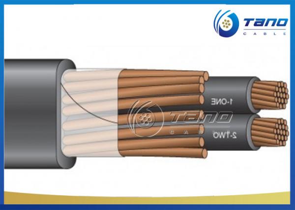Copper Aluminum Concentric Cable 2 X 6AWG 2 X 8AWG Customized XLPE Insulation