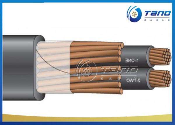 Copper Aluminum Concentric Cable 2 X 6AWG 2 X 8AWG Customized XLPE Insulation