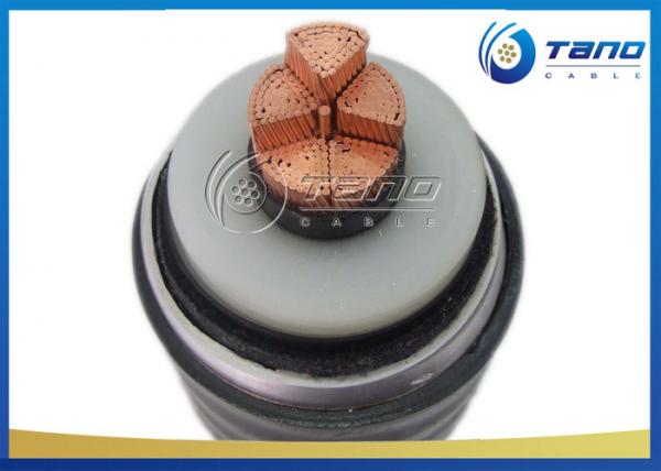 Corrosion Resistant HV Power Cable , PE / PVC Sheathed Power Cable