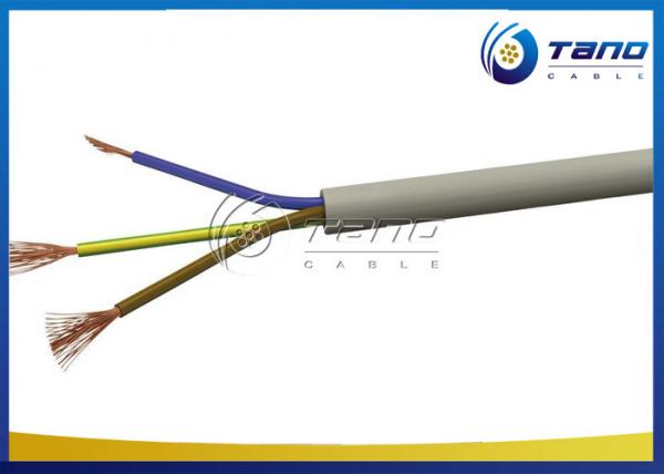 Flexible PVC Insulated Electrical Cable Copper Wire Conductor 450 / 750 Volt