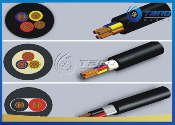 High Reliability Rubber Sheathed Flexible Cable IEC / VDE Standard