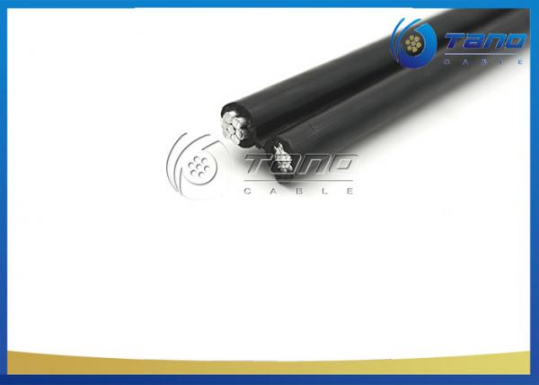  China Low Voltage Aerial Bundled Cable 2x16mm2 Aluminum XLPE 1kV Black Colour supplier