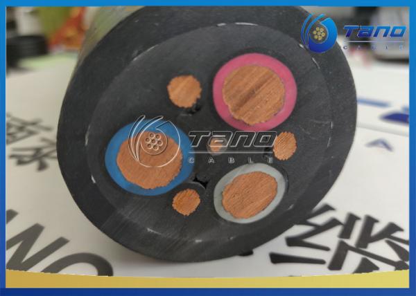  China Mine Rubber Insulated Cable 3×6 AWG Mm2 Reinforced Braided Structure supplier