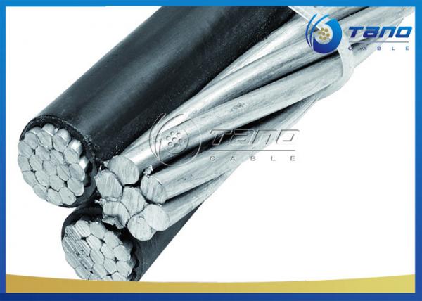  China None Jacket Overhead Service Drop Cable , Twist Aerial Aluminum Cable 600V supplier