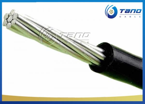  China Overhead Aluminum Service Drop Cable Duplex 4 AWG PE / XLPE Insulation supplier