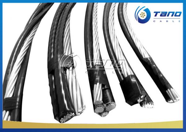 PE / XLPE Insulation Quadruplex Service Drop Cable AAAC Neutral Conductor