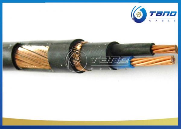 PVC Insulated Solid Aluminum Copper Conductor Concentric Cable For Power Supply