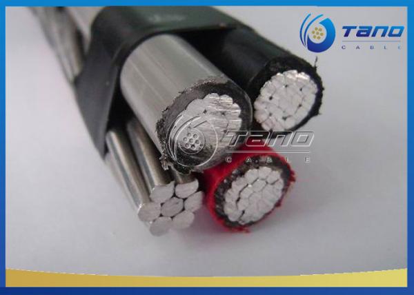 Quadruplex Service Drop Aluminum Aerial Cable 0.6 / 1kV AAC Neutral Conductor
