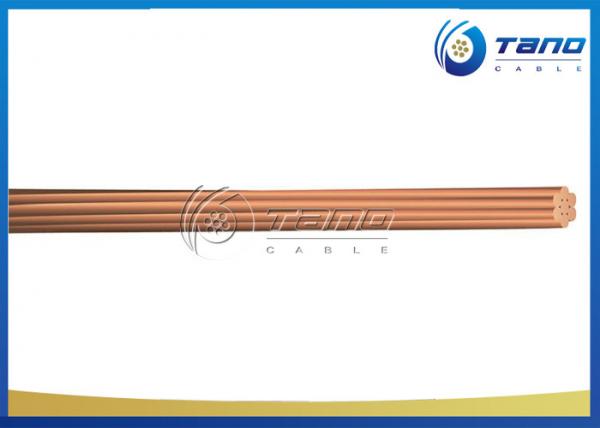 Single Core Bare Copper Conductor Simple Structure Large Transmission Capacity