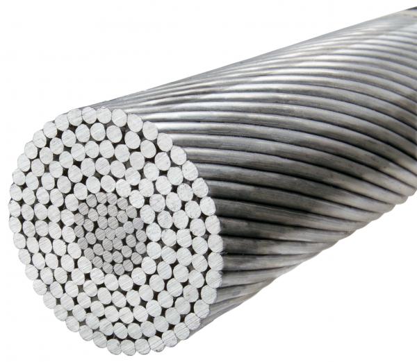 Stranded Transmission Line Conductor Bare Insulation Grey Color High Strength
