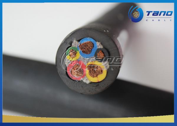  China Welding Rubber Electrical Cable / Rubber Coated Cable With Annealed Copper Conductor supplier