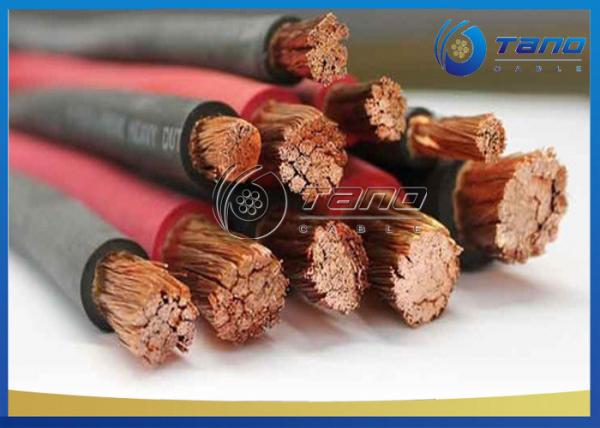 Welding Rubber Insulated Cable High Flexible With Flexible Bare Annealed Copper Wire