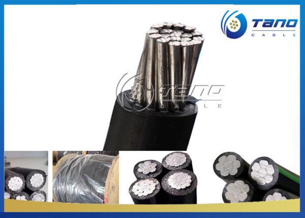  China XLPE Insulated Overhead Aluminum Triplex Service Drop ABC Cable 2*2/0+2/0AWG supplier