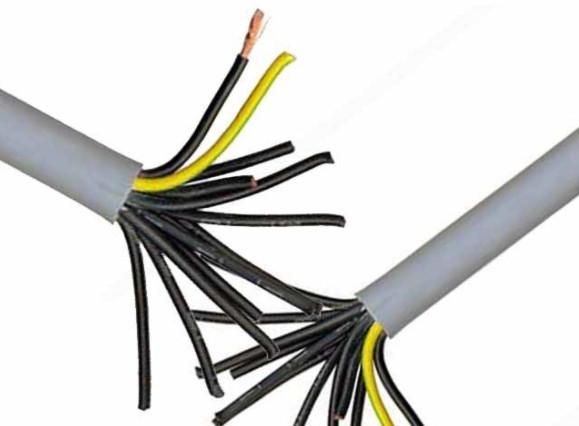 China Industrial Machine Multi Conductor Control Cable 2.5mm Wide Operating Temperature supplier
