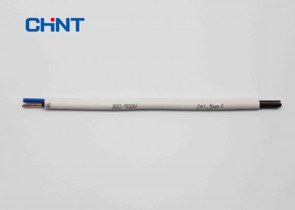  China White Flat Cable wires , PVC Insulated Sheathed High quality flat cable supplier