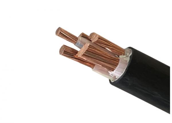  China 0.6/1kV Cu XLPE Power Cable , XLPE Electrical Cable With Black Jacket supplier