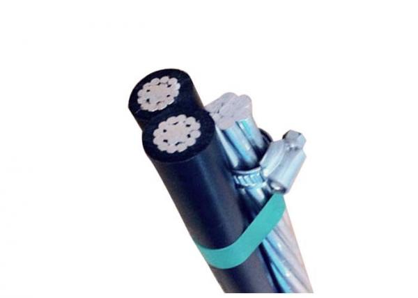 XLPE PE Aerial Insulated Cable NFC 0.6/1 KV 2+1 Cores BS Standard 4 kV AC