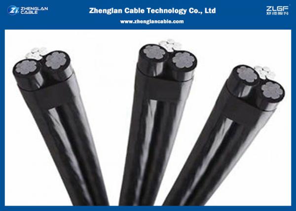  China 0.6 / 1KV 2*25sqmm 35sqmm 50sqmm Overhead Insulated Cable Aluminum Conductor Material supplier