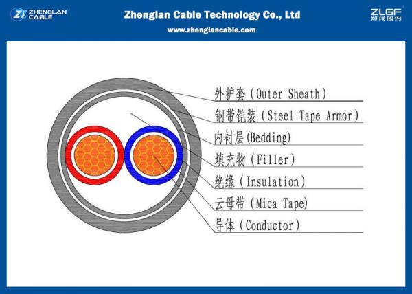  China 0.6/1KV Armoured 1.5~1000mm2 2 Cores LV Steel LV Wire Cable(Power Cable) （CU/PVC/XLPE/STA/NYBY/N2XBY) supplier