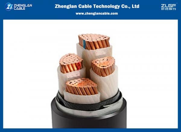 0.6/1kv NYY 4 Core Copper Aluminum Conductor Cable XLPE PVC Underground Armoured 4x50sqmm
