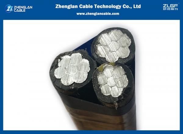0.6/1KV XLPE Overhead Insulated Cable Service Drop Cable 3x25sqmm IEC60502-1 NFC33209