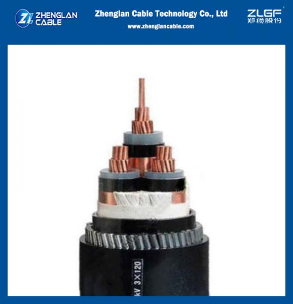 12/20(24)kV 12.7/22(24)kV Three Cores Al/Cu conductor XLPE/PVC insulated LZSH jacket Armoured Power Cable IEC 60502-2